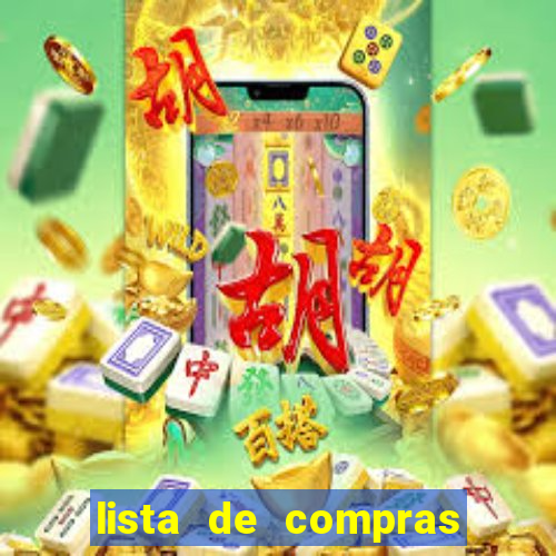 lista de compras para casa nova